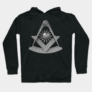 Past Master Silver Emblem Jewel Masonic Freemason Hoodie